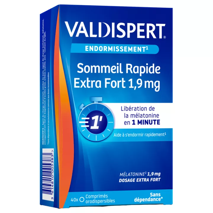 Valdispert 1.9 mg Melatonine Sommeil Rapide Extra Fort