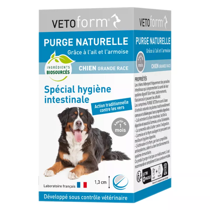 Vetoform Natural Purge Perro grande 50 comprimidos