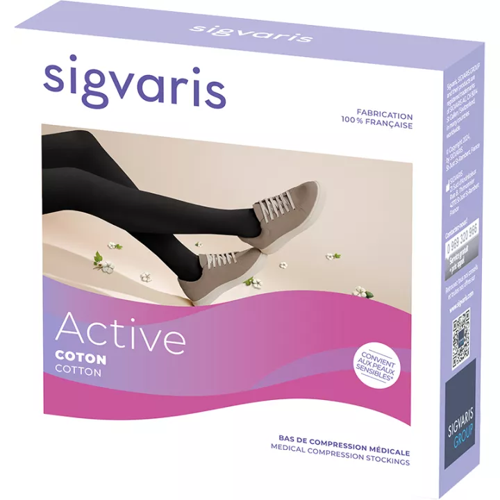 Sigvaris Active Coton женские поддерживающие чулки 2 класс