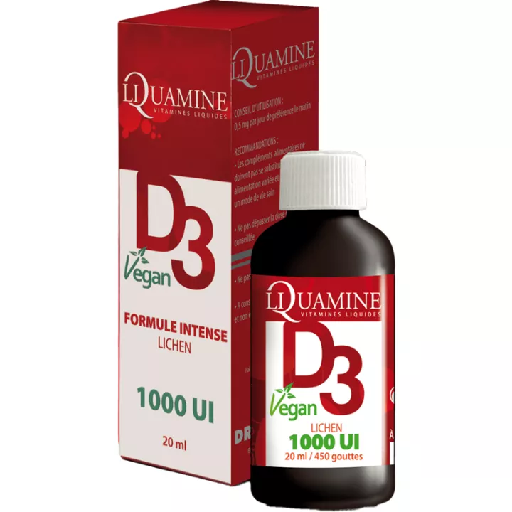 Liquamine Vitamin D3 1000IU Vegan Flüssigkeit 20 ml