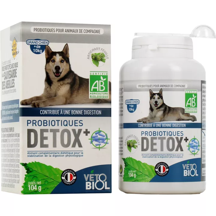 Vetobiol Probióticos Detox Plus Pó Orgânico para Cães