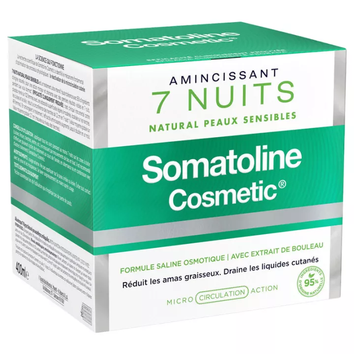 Somatoline Amincissant 7 Nuits Natural Peaux Sensibles 400 ml