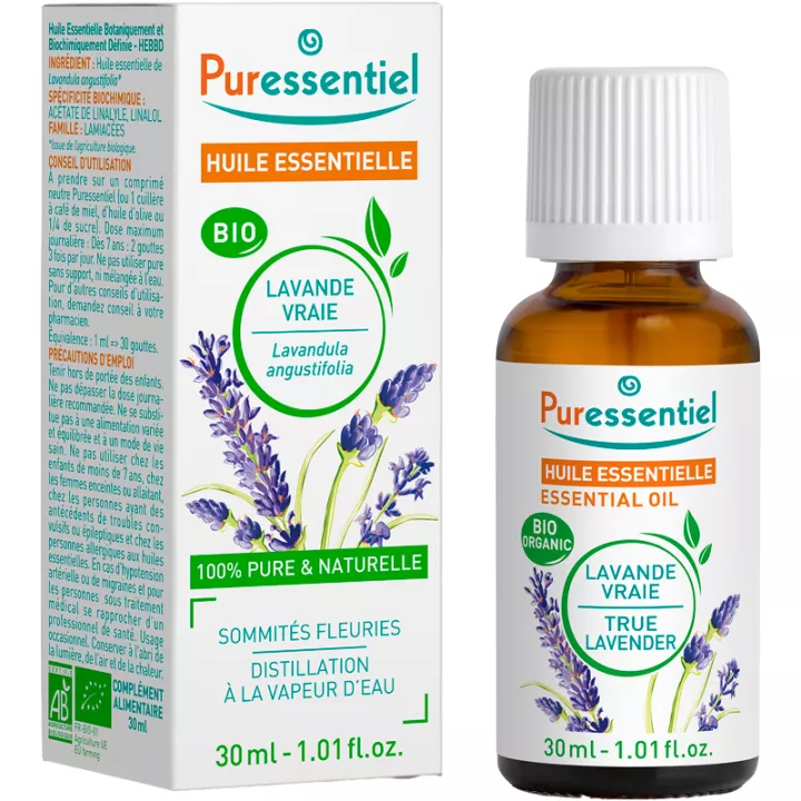 Эфирное масло лаванды Puressentiel Organic True Lavender Essential Oil