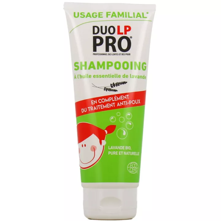 Shampooing Duo LP-PRO Préventif Lentes et Poux Huile Essentielle Lavande 200 ml