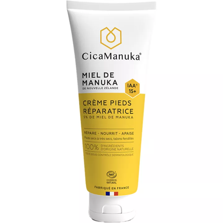 CicaManuka Creme de pés reparador com mel de Manuka IAA15+ 75 ml