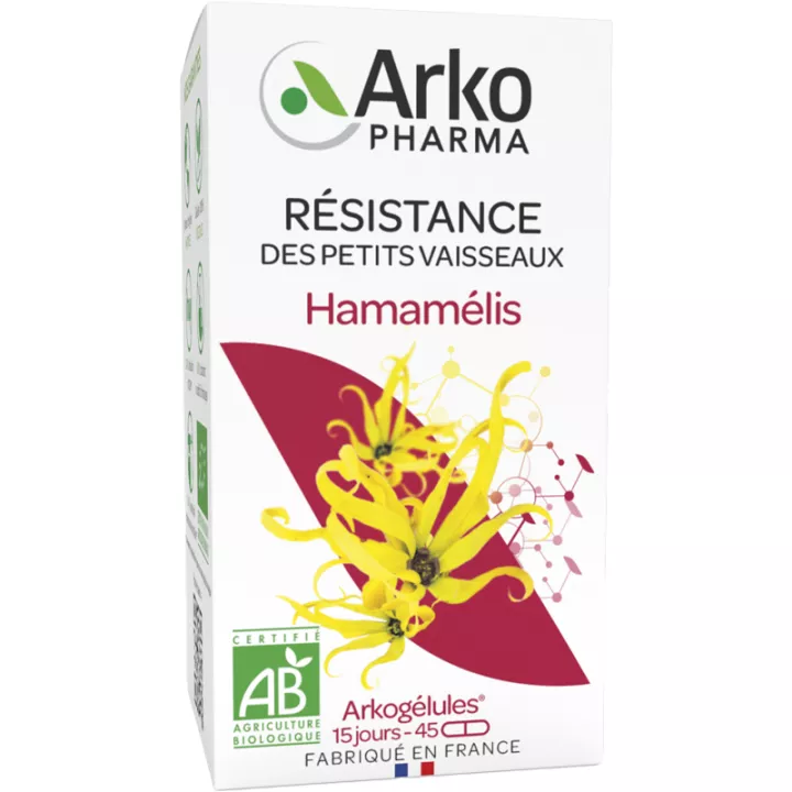 Arkogélules Hamamelis Sensation de Jambes Fatiguées organic