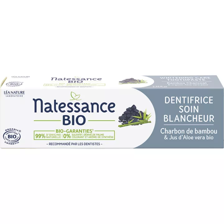 Dentifricio sbiancante biologico Natessance