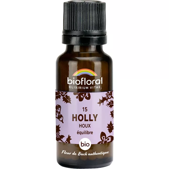 Biofloral Bach Flower Remedies 15 Holly Granules sem álcool