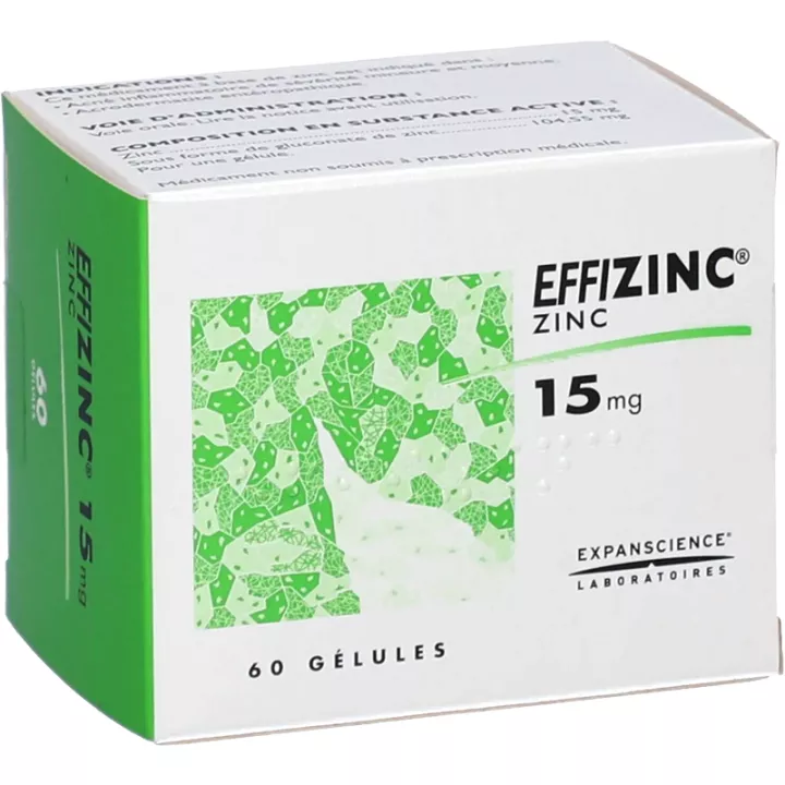 Effizinc 15 mg capsules acne treatment