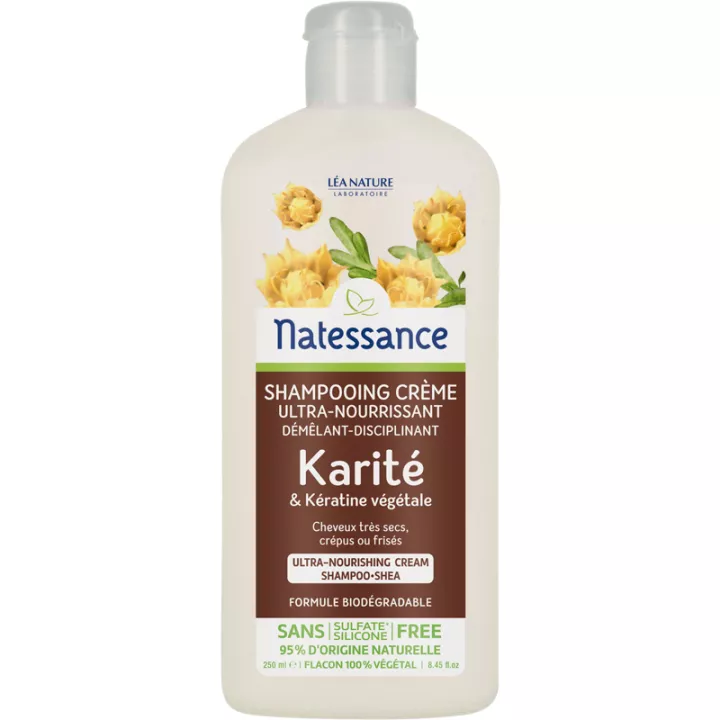 Shampoo crema al burro di karité Natessance 250 ml