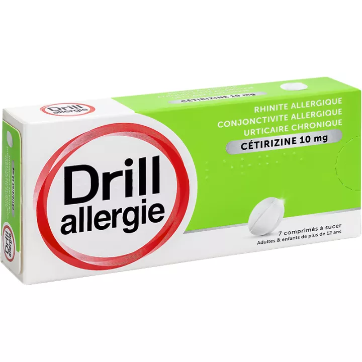 Drill Alergia Cetirizina 10mg 7 Comprimidos