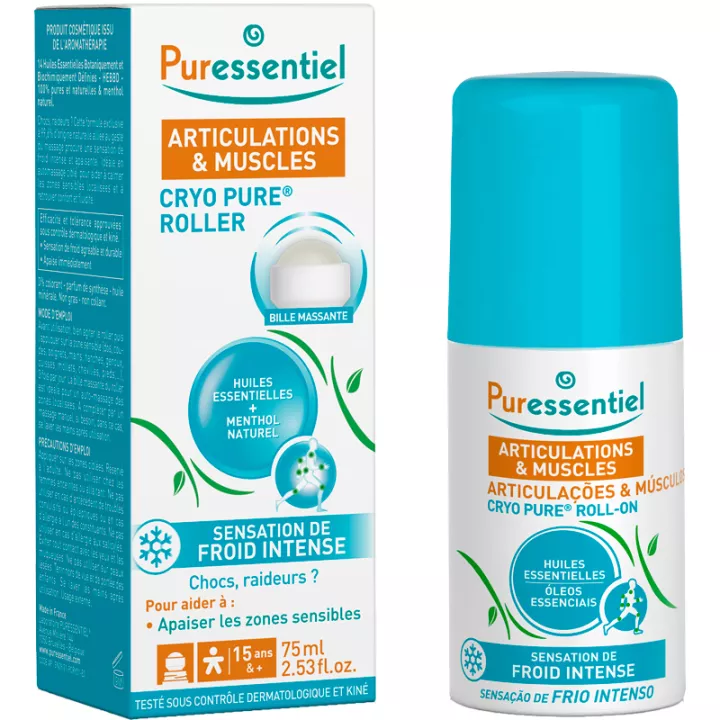 Puressentiel Cryo Pure Roller per articolazioni e muscoli 75 ml