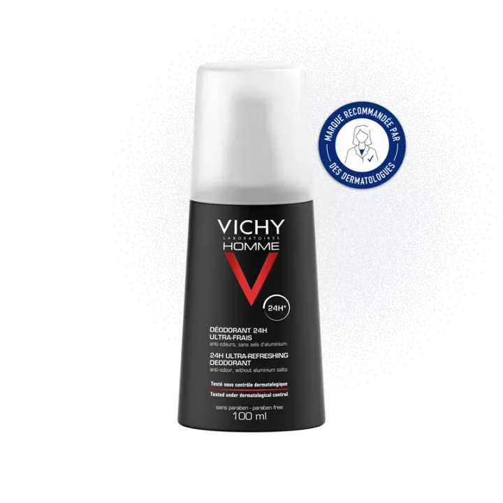 Vichy Homme Дезодорант Ultra-Fresh 24h Spray 100 мл