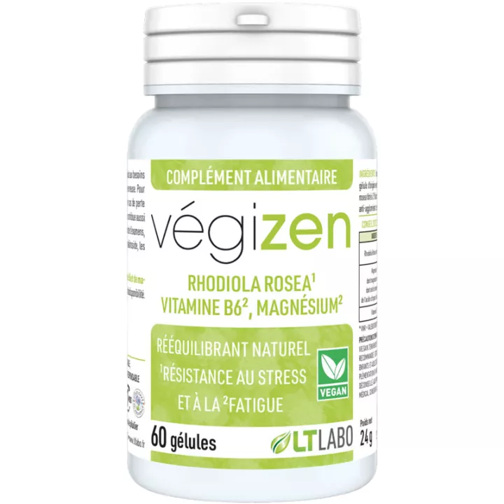 VEGIZEN Rhodiola Rosea Vitamine B6 Magnesium-capsules