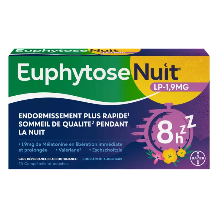 Bayer Euphytose Nuit Lot de 2 x 30 Comprimés