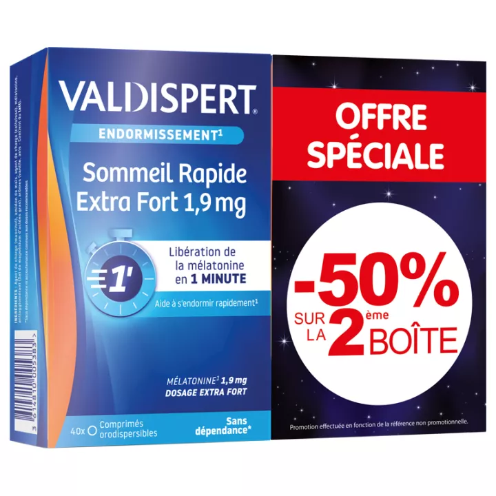 Valdispert 1.9 mg Melatonine Sommeil Rapide Extra Fort