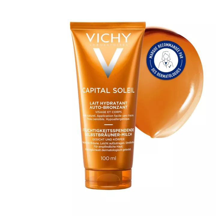 Vichy Capital Soleil Feuchtigkeitsspendende Selbstbräunungsmilch 100 ml