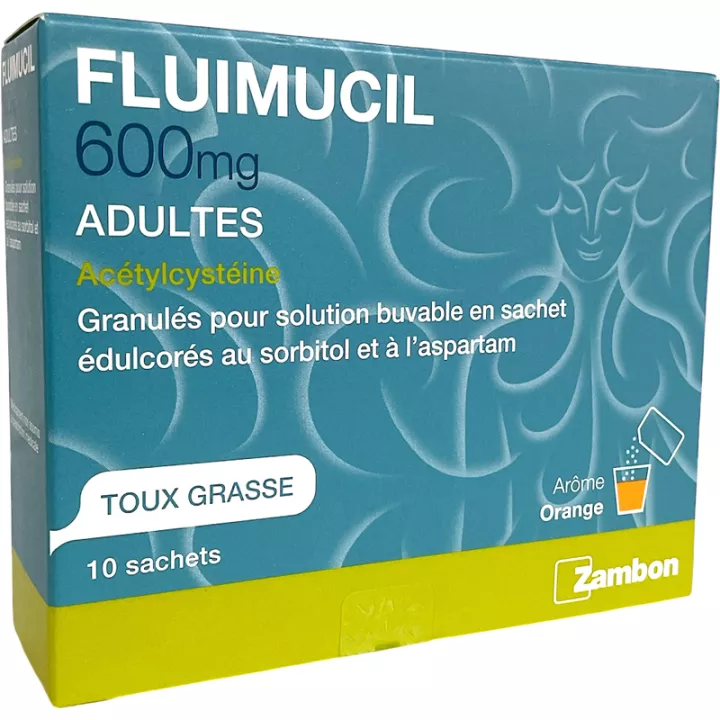 FLUIMUCIL Acetilcisteina NAC 600mg Adulti 10 bustine