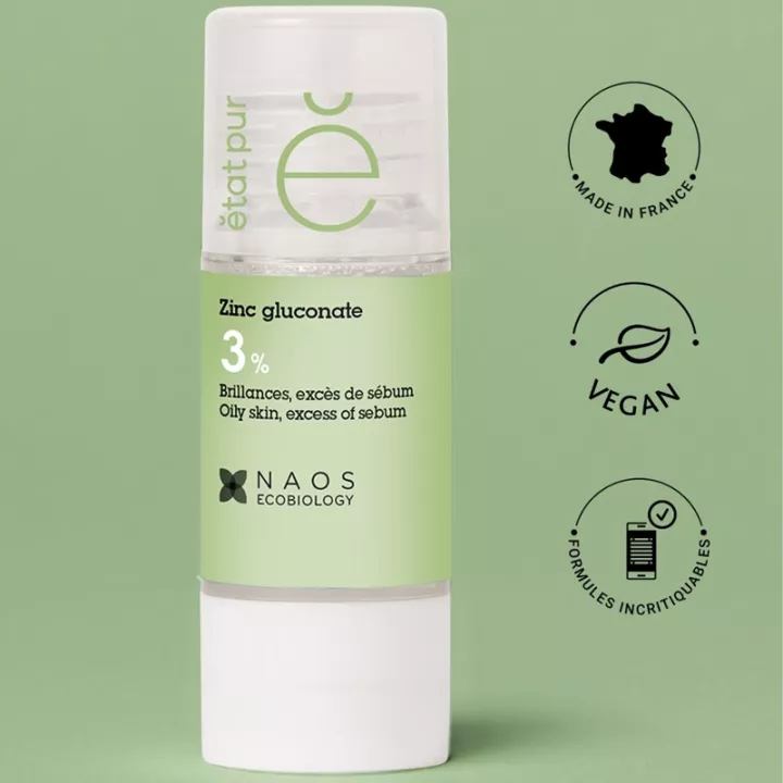 État Pur Actif Pur Zinco Gluconato 3% 15 ml