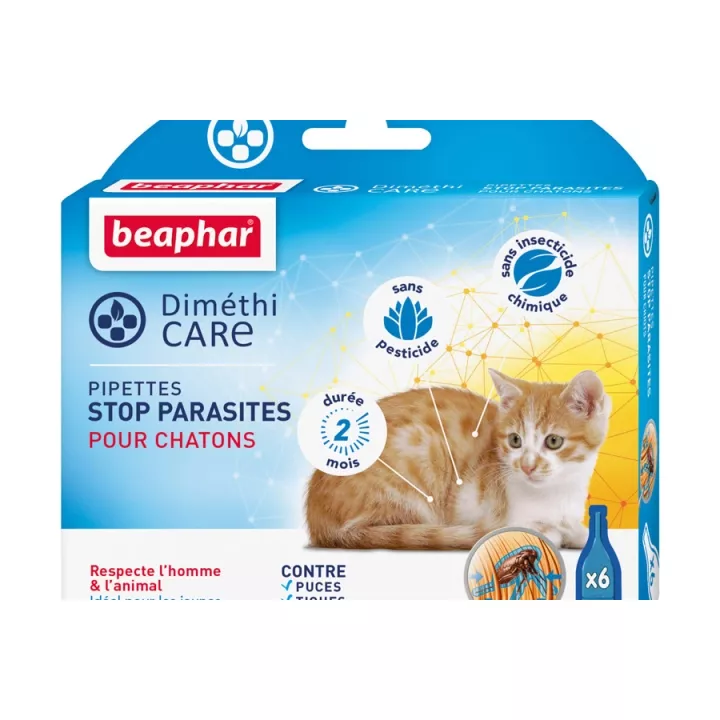 Beaphar Dimethicare 6 Pipettes Stop Parasites For Cats