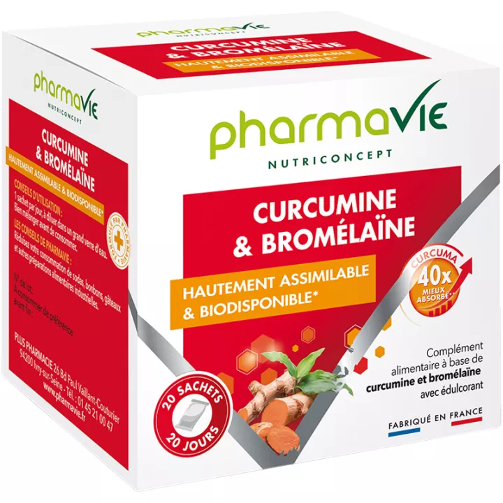 Pharmavie Curcumine + Bromélaïne 20 sachets