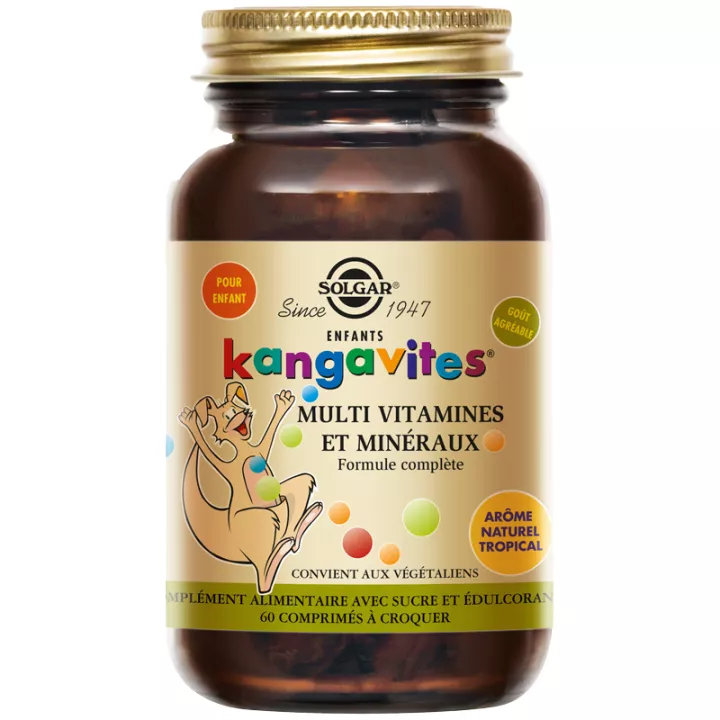 Solgar Kids Kangavites Multivitaminen en Mineralen 60 tabletten