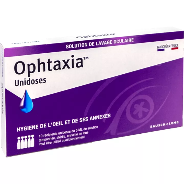 Bausch+Lomb Ophtaxia Eye Wash Solution 10 doses individuais