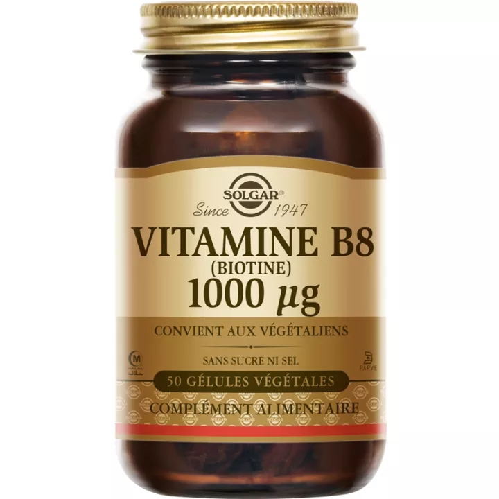 Solgar Vitamine B8 Biotine 1000 µg 50 vegetarische capsules