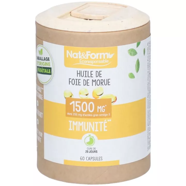 Nat & Form Huile de Foie De Morue 60 Capsules Eco