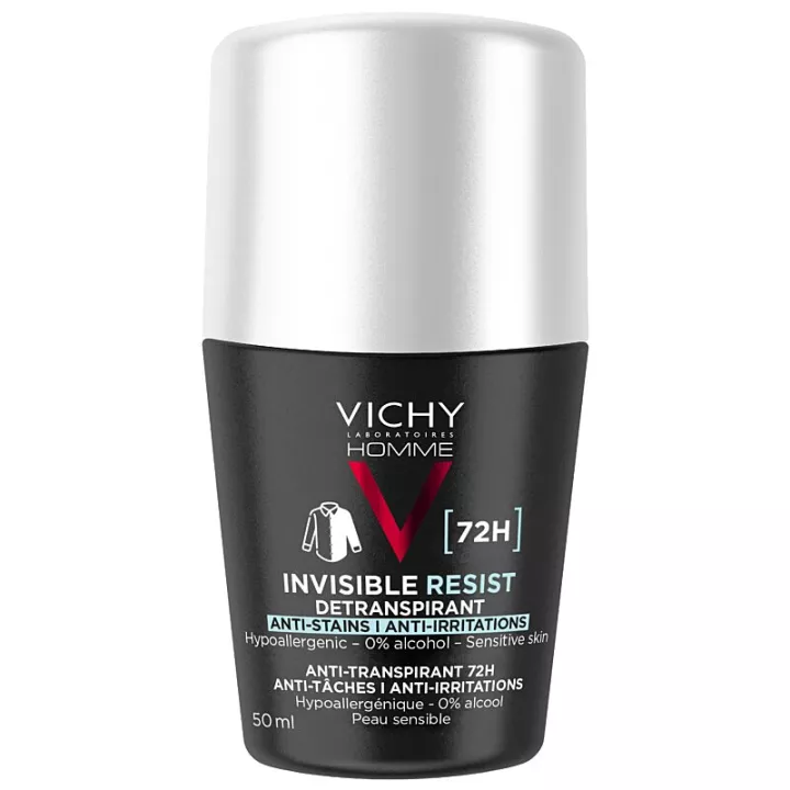Vichy Homme Desodorante Invisible Resistente Roll on 72H 50ml