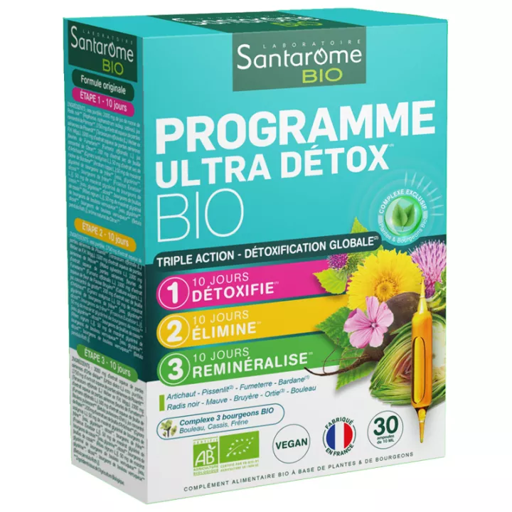 Santarome Organic Ultra Detox Programme 30 флаконов