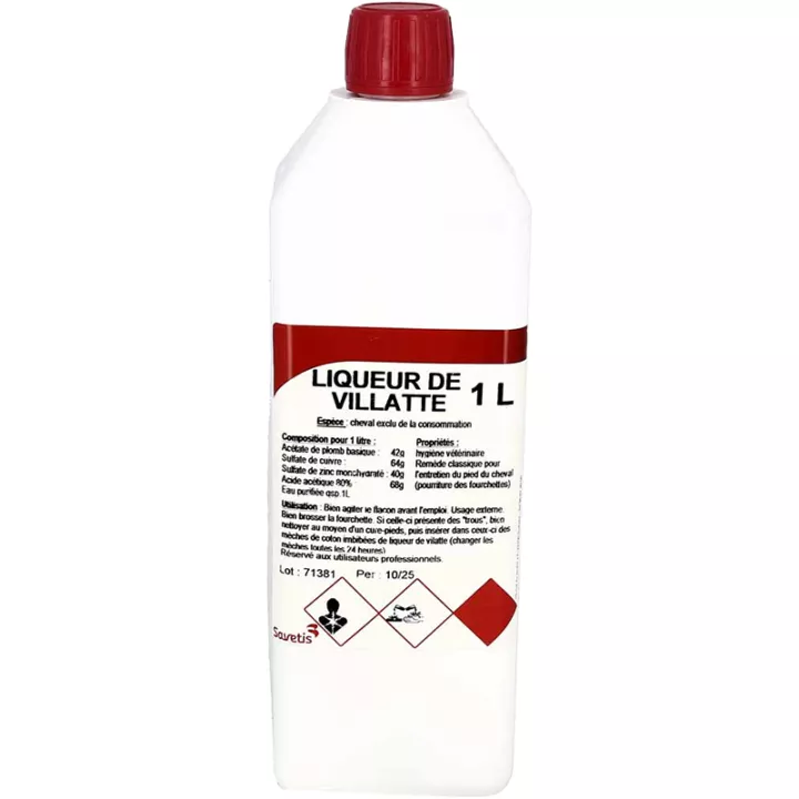 Liquore Villatte Cura dello zoccolo del cavallo 1L