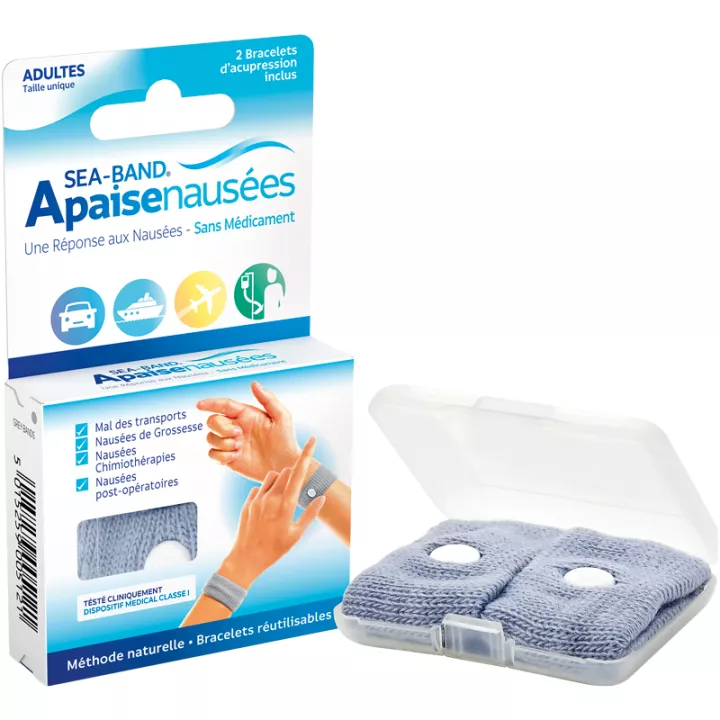 Sea-Band Adult Nausea Relief 2 acupressure wristbands