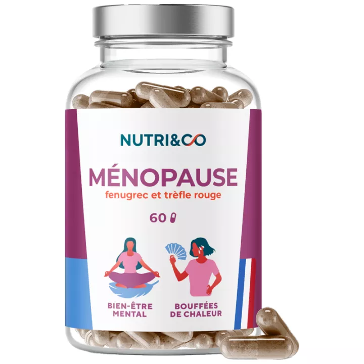 Nutri&Co Menopauze Fenegriek en Rode Klaver 60 Capsules