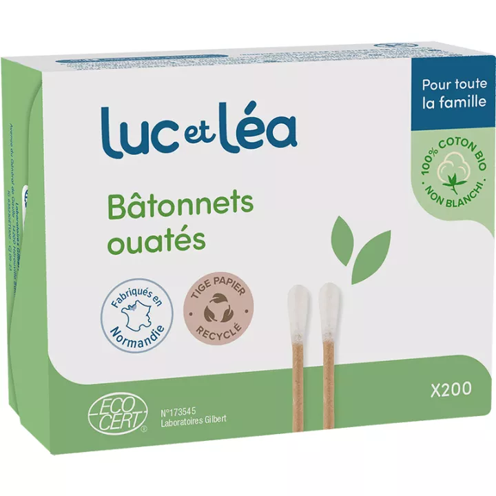 Luc et Léa 200 Wattenstaafjes Gerecycled Papieren Staafje