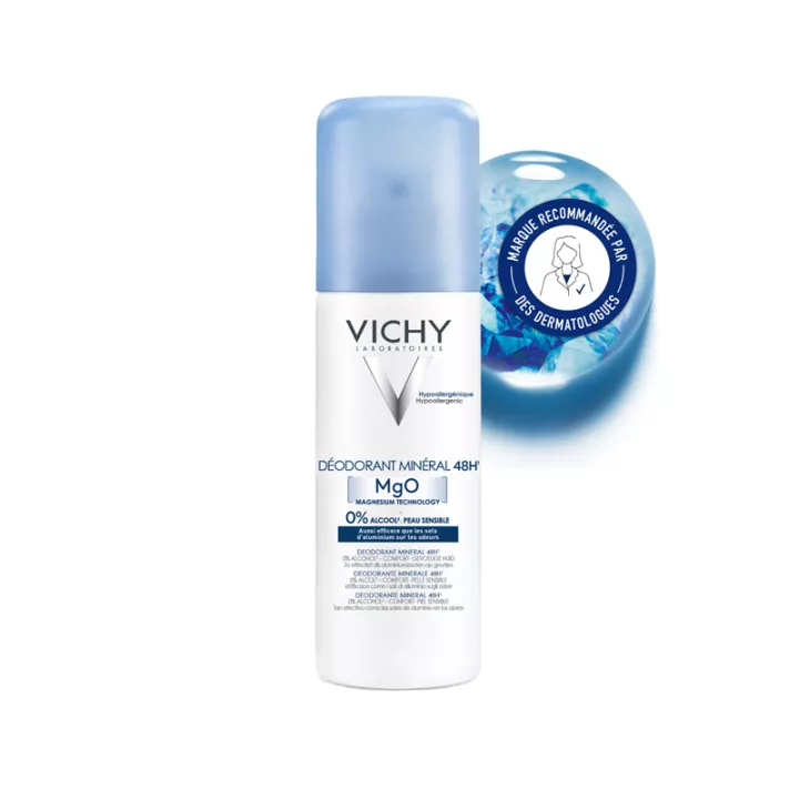 Vichy Deodorante minerale spray 48h senza sali di alluminio 125 ml