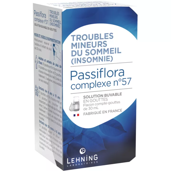 Passiflora Lehning complexe homéopathique 57 Sommeil 30ml