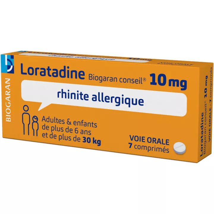 Loratadina 10 mg Biogaran Conseil 7 comprimidos