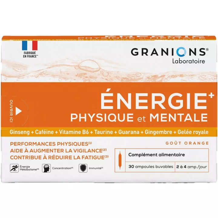 Granions Energia fisica e mentale 30 fiale