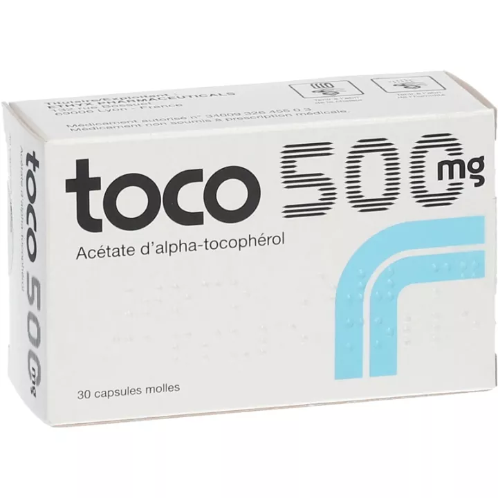 Toco 500 mg Vitamin E Tocopherol