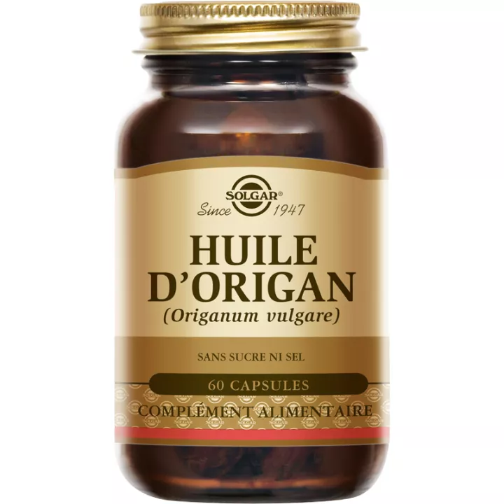 Solgar Huile d'Origan 60 capsules