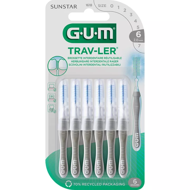 Cepillo Interdental Sunstar Gum Trav-Ler 2 mm