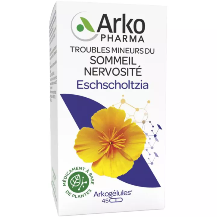 Arkogélules Eschscholtzia Sommeil Nervosité 45 capsules