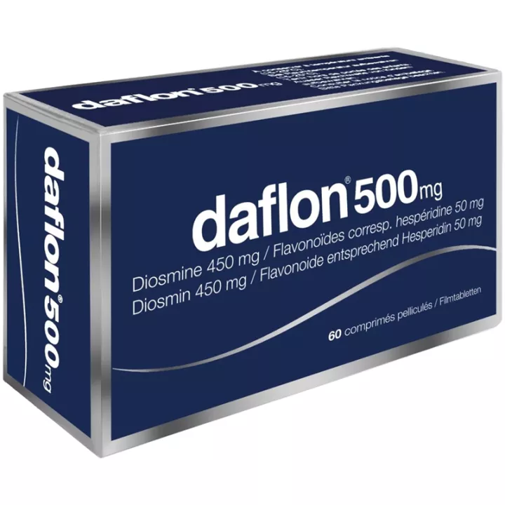 Daflon 500 mg Hemorróidas Circulação Venosa Comprimidos