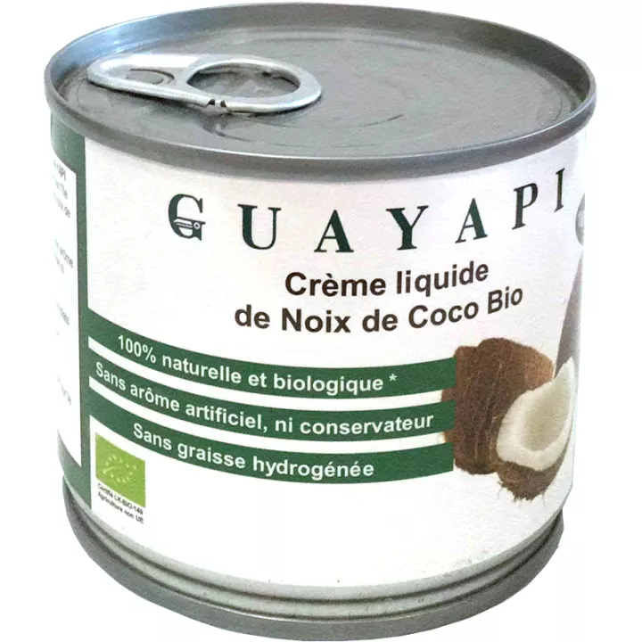 Guayapi Crema liquida di cocco biologica Barattolo da 200 ml