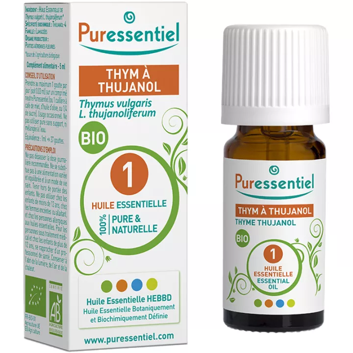 Puressentiel Huile Essentielle Bio Thym Thujanol 5 ml