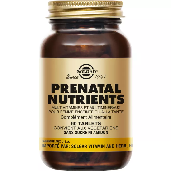 Solgar Prenatal Nutrients Multivitamines et Minéraux