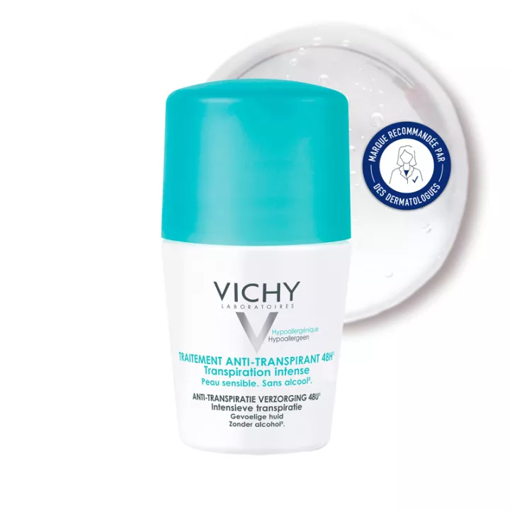 Vichy Deodorante Antitraspirante 48h Traspirazione Intensa Roll-On 50 ml