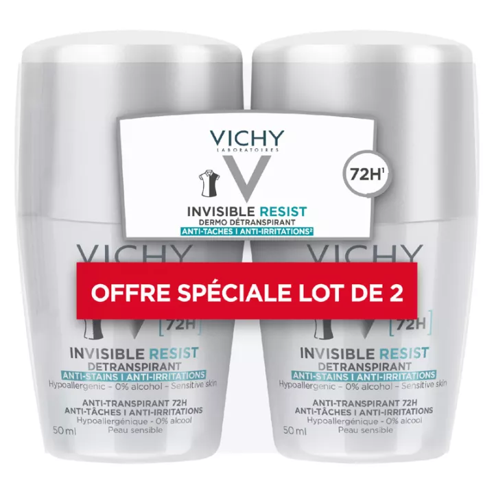 Vichy Déodorant Invisible Résistant Roll on 72H 50ml