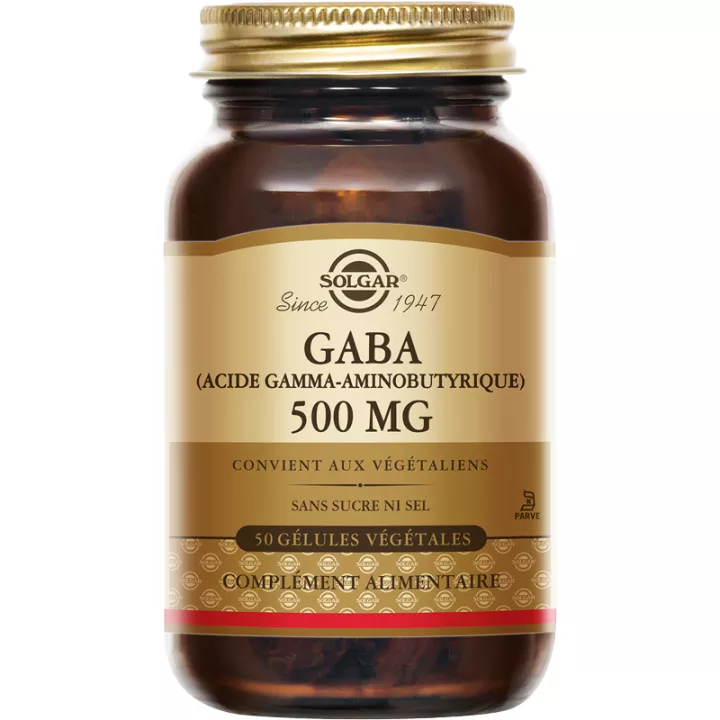 Solgar GABA 500 mg 50 plantaardige capsules